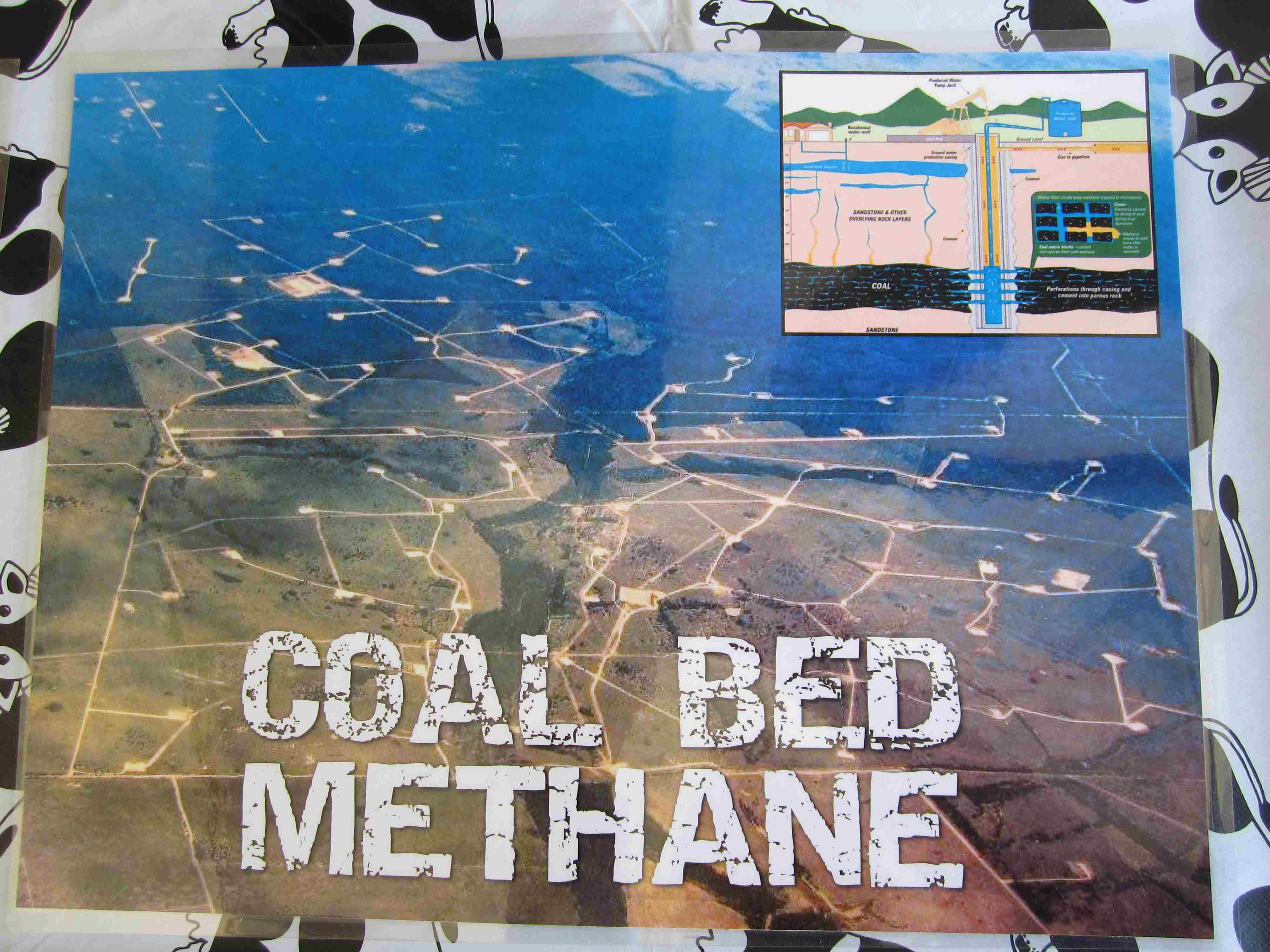 COAL BED METHANE aerial photo & profile