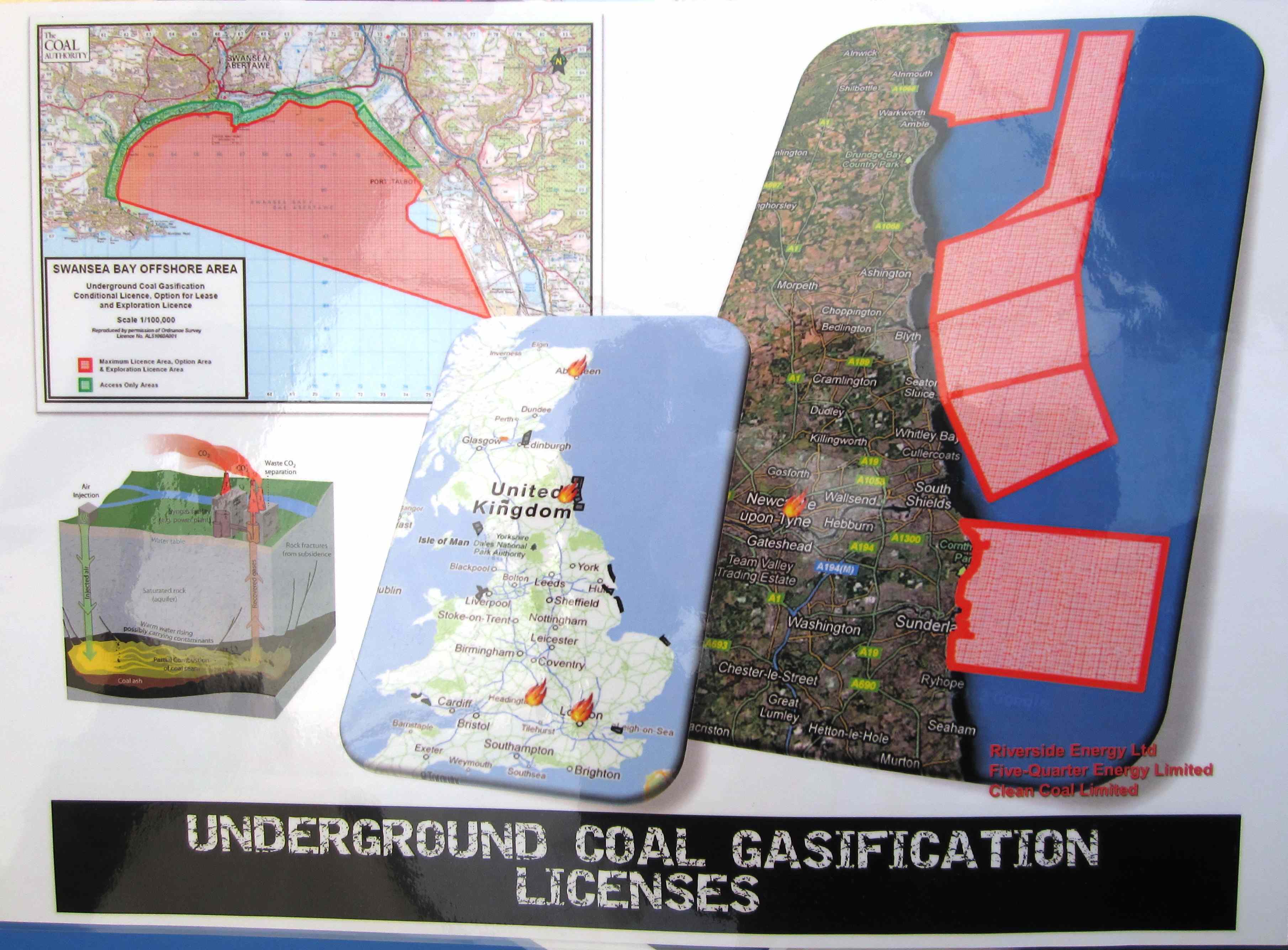 Underground Coal Gasification - Licenses maps & profile