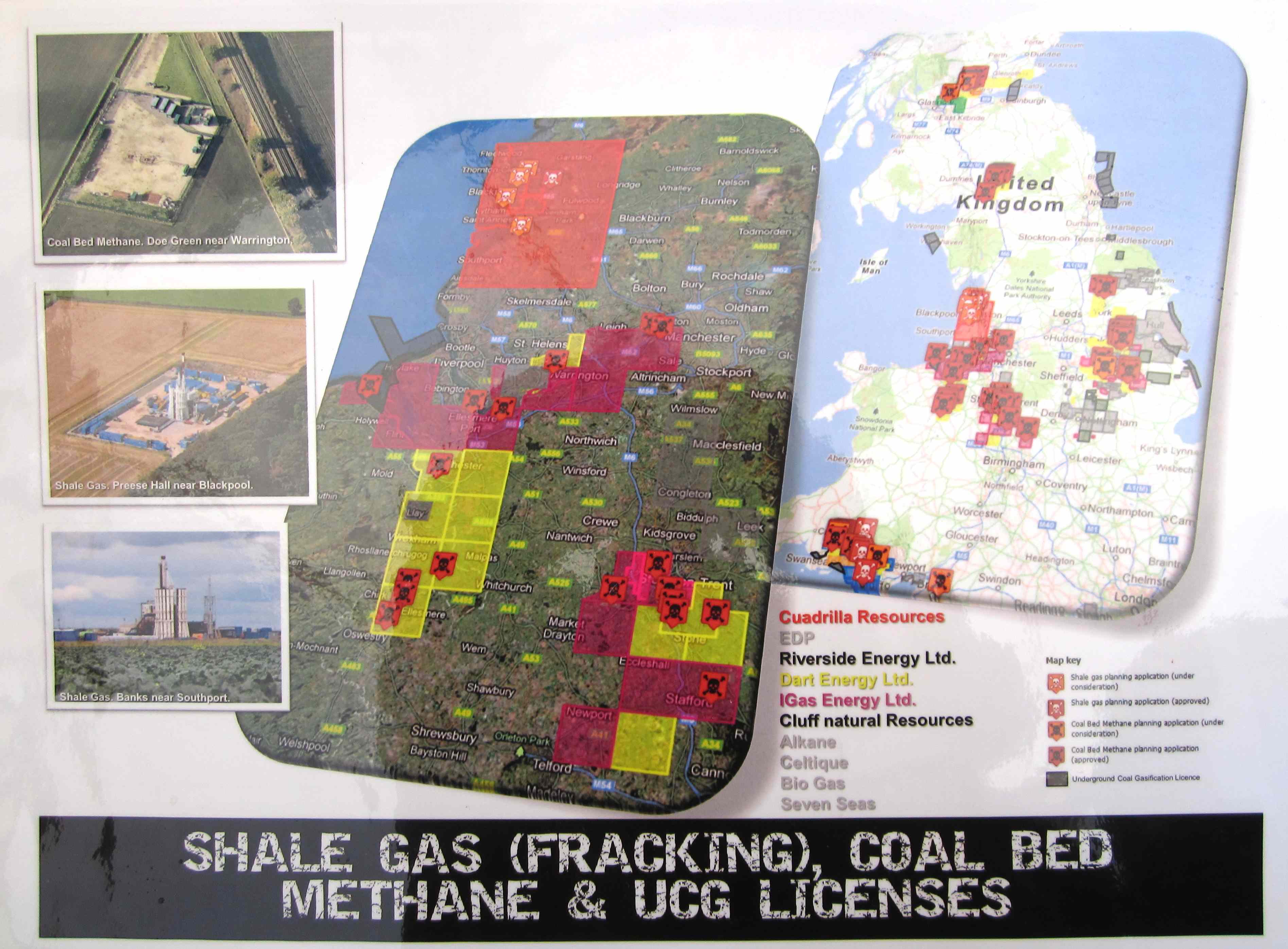 Shale Gas (fracking), Coal Bed Methane & UCG Licenses