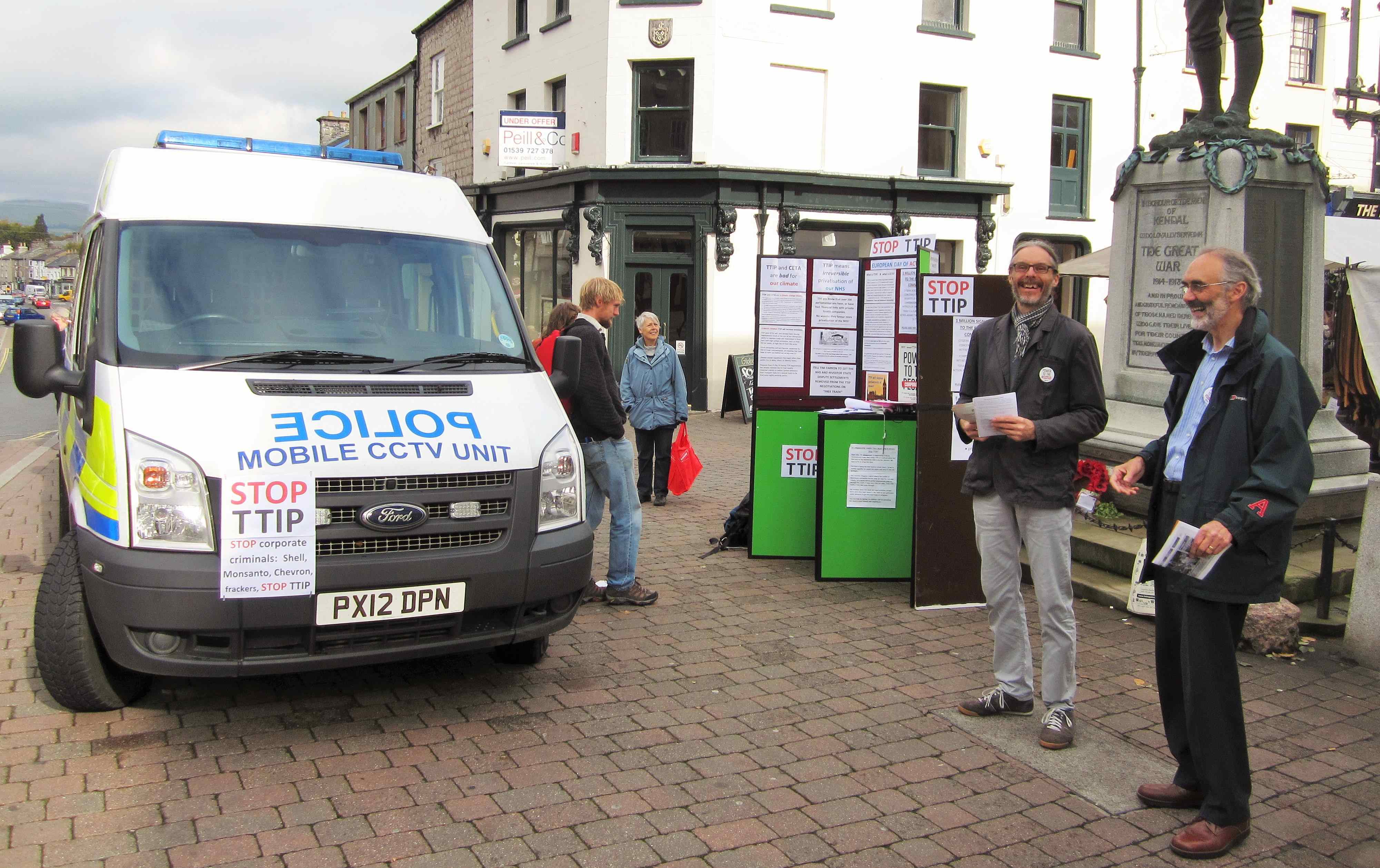 In Kendal on Europe-wide Day of Action against TTIP